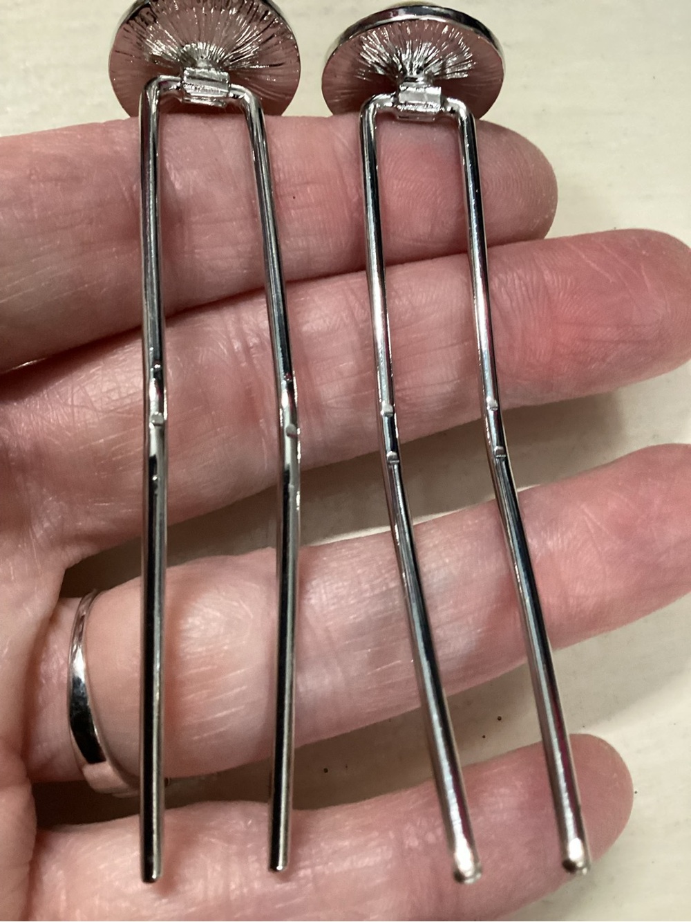 Lila Rose Silver Double-Prong Hair Fork Set